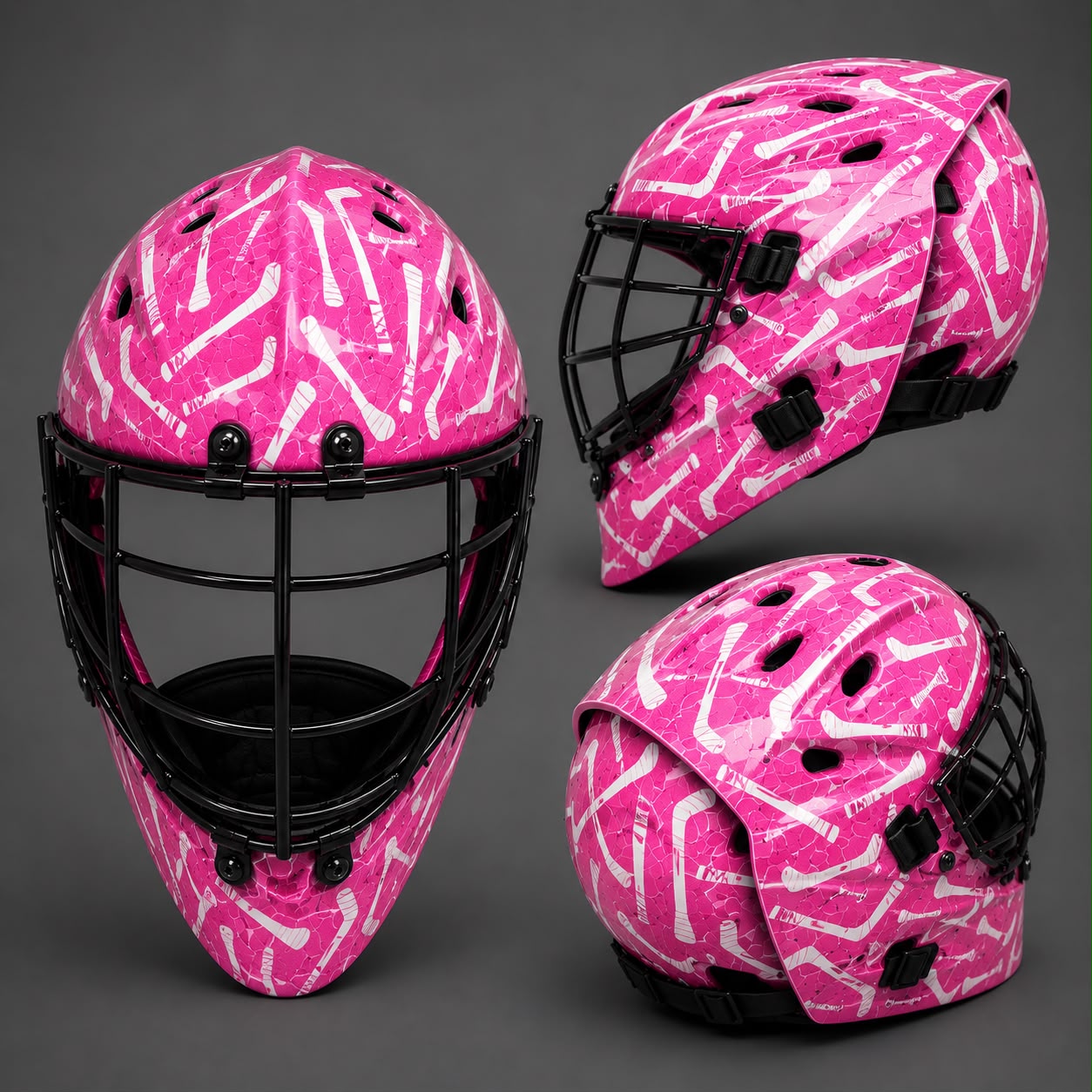 Custom keepershelm — roze design
